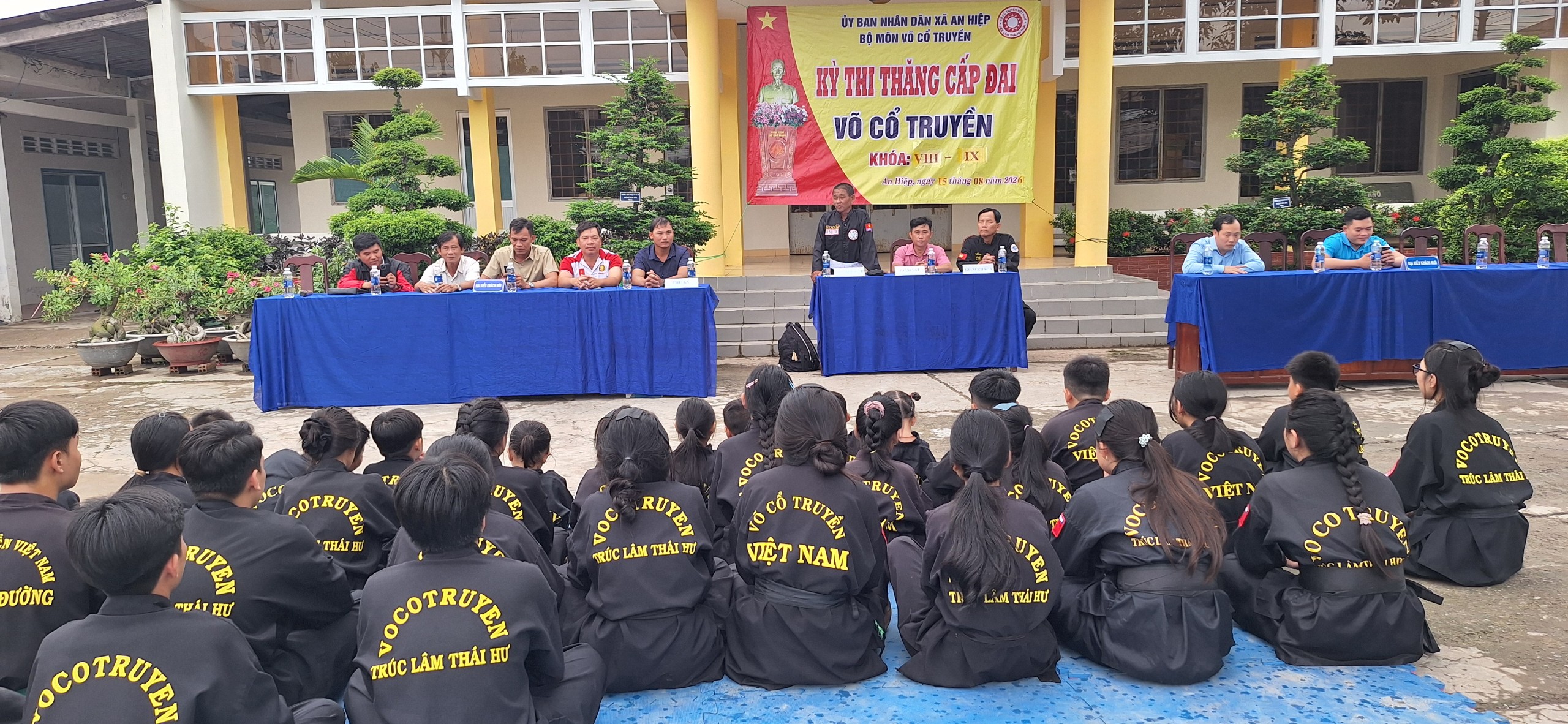 Thi thăng cấp đai Võ cổ truyền: rèn luyện ý chí, nâng cao Võ thuật