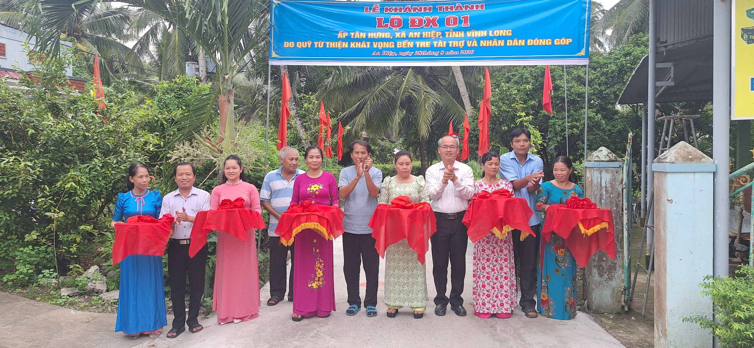 Khánh thành đường ĐX.01 ấp Tân Hưng xã An Hiệp