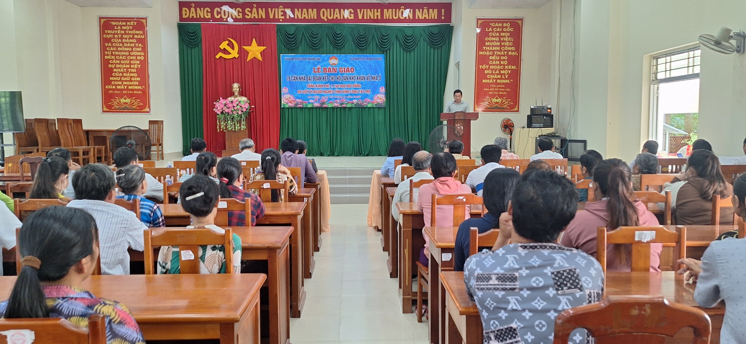 Bàn giao 19 căn nhà Đại đoàn kết cho hộ gia đình có hoàn cảnh khó khăn tại xã An Hiệp