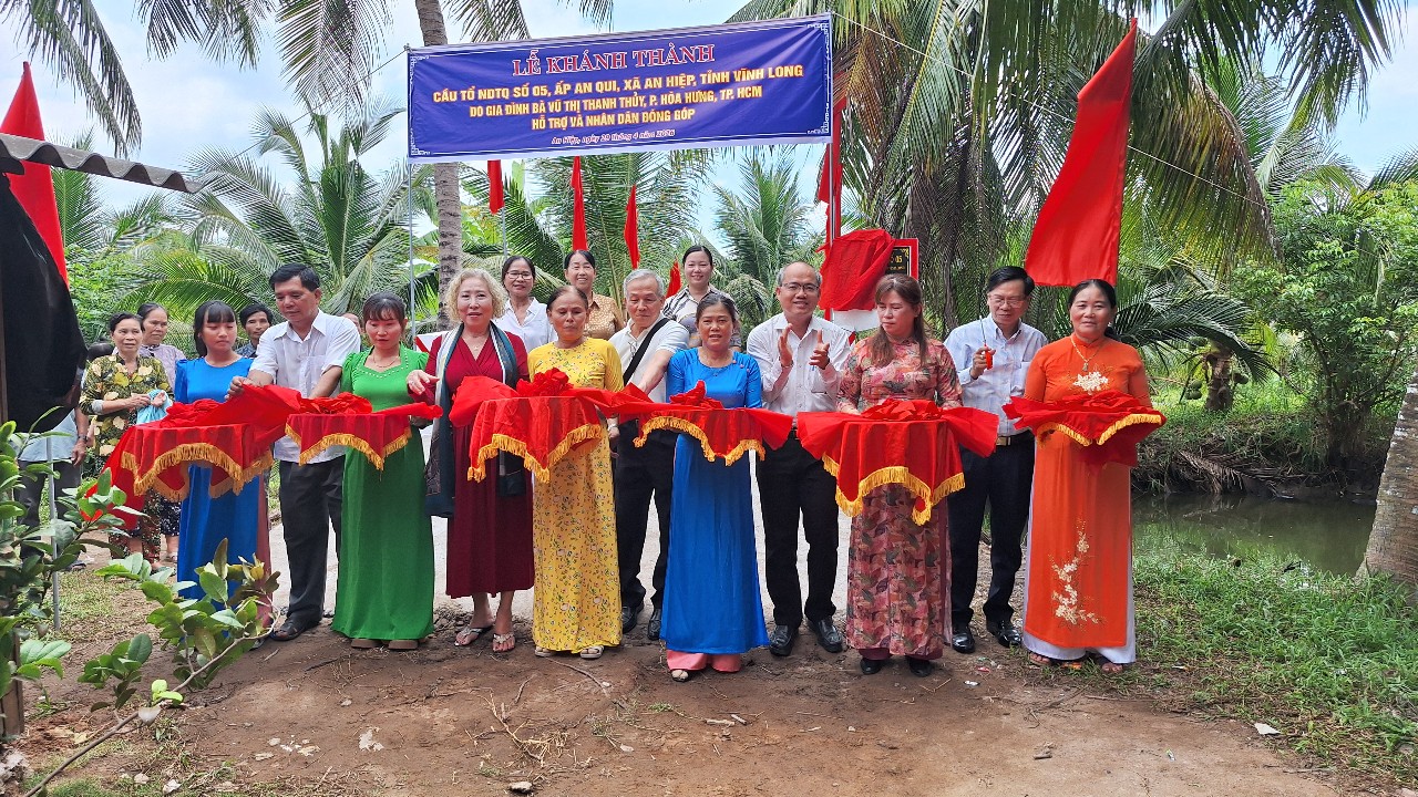 LỄ KHÁNH THÀNH CẦU TỔ NDTQ SỐ 5 ẤP AN QUI XÃ AN HIỆP