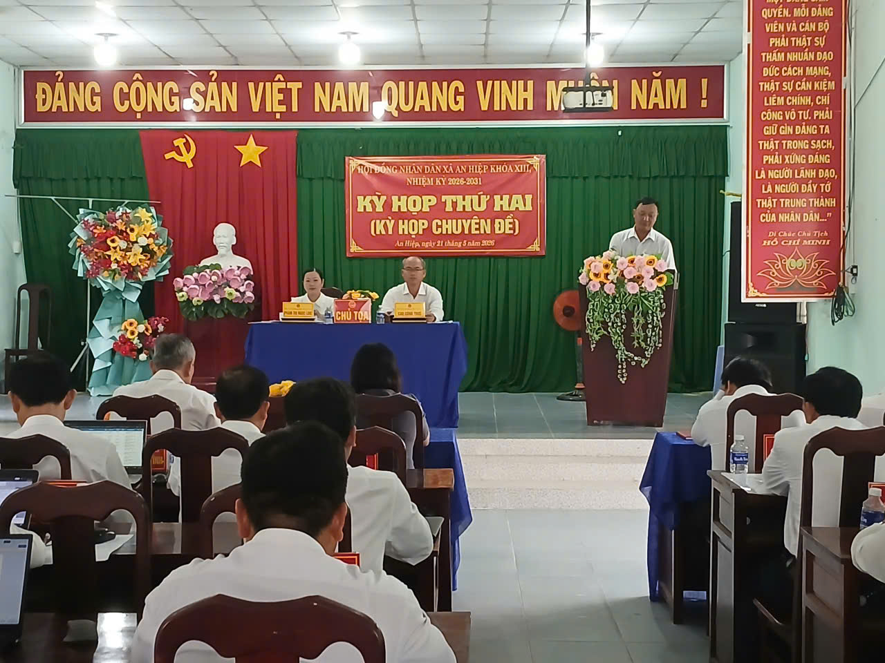 HỘI ĐỒNG NHÂN DÂN XÃ AN HIỆP TỔ CHỨC KỲ HỌP CHUYÊN ĐỀ
