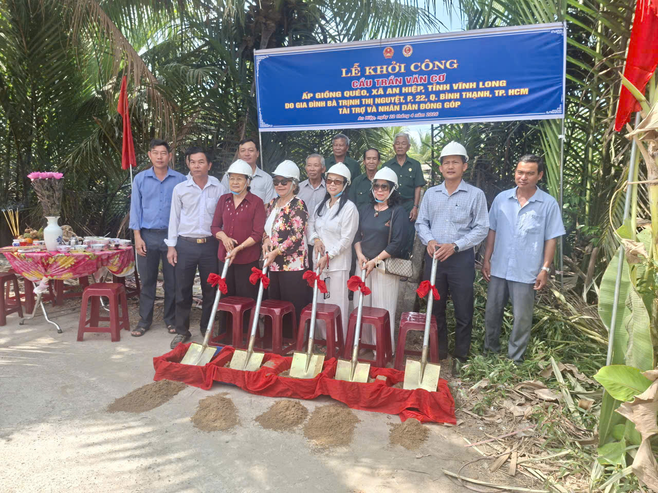 LỄ KHỞI CÔNG CẦU TỔ NDTQ SỐ 18 - ẤP GIỒNG QUÉO – XÃ AN HIỆP
